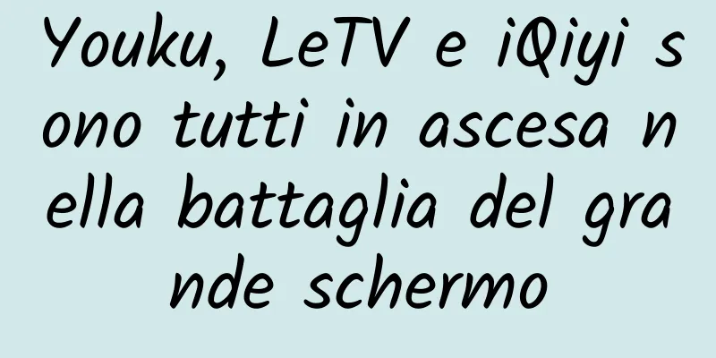 Youku, LeTV e iQiyi sono tutti in ascesa nella battaglia del grande schermo