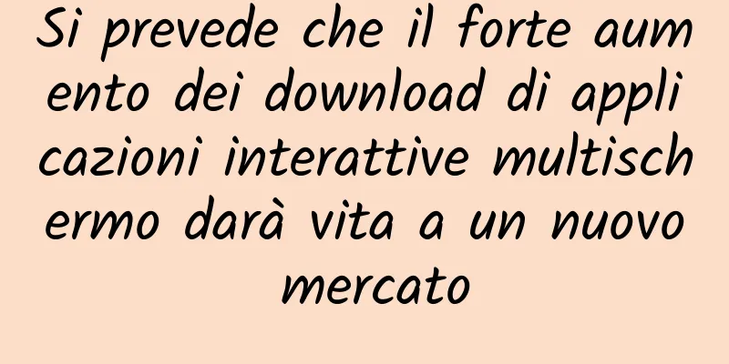 Si prevede che il forte aumento dei download di applicazioni interattive multischermo darà vita a un nuovo mercato