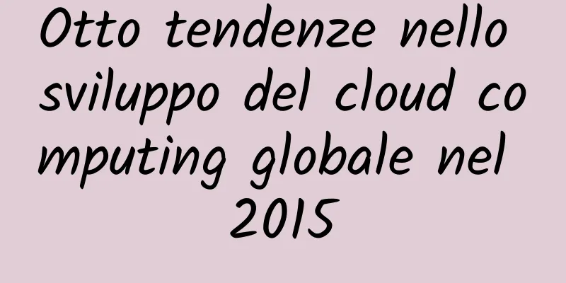 Otto tendenze nello sviluppo del cloud computing globale nel 2015