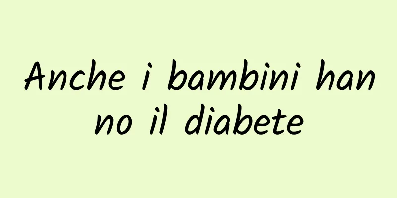 Anche i bambini hanno il diabete