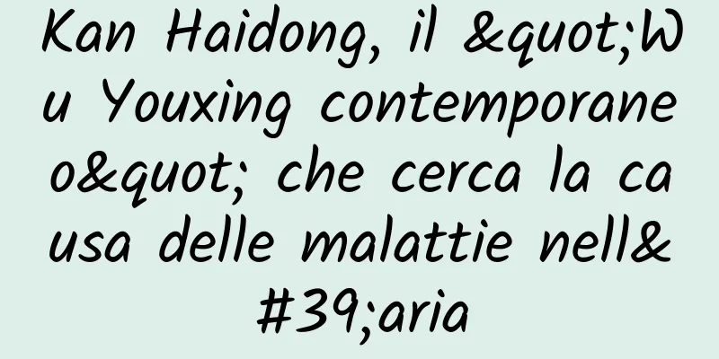 Kan Haidong, il "Wu Youxing contemporaneo" che cerca la causa delle malattie nell'aria