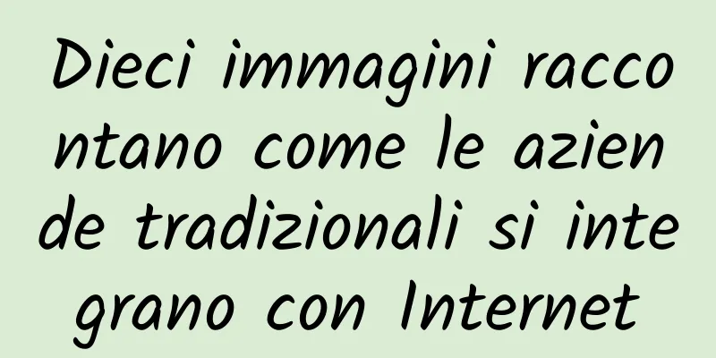 Dieci immagini raccontano come le aziende tradizionali si integrano con Internet