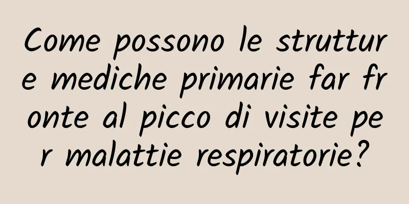 Come possono le strutture mediche primarie far fronte al picco di visite per malattie respiratorie?