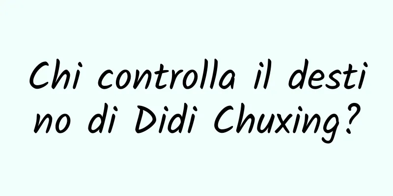 Chi controlla il destino di Didi Chuxing?