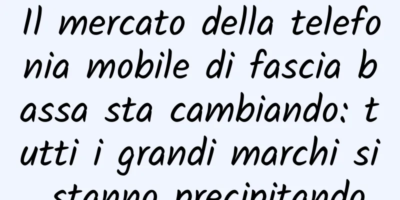 Il mercato della telefonia mobile di fascia bassa sta cambiando: tutti i grandi marchi si stanno precipitando