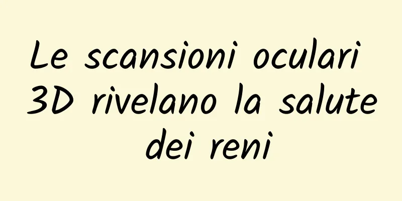 Le scansioni oculari 3D rivelano la salute dei reni
