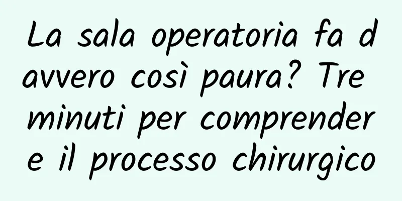 La sala operatoria fa davvero così paura? Tre minuti per comprendere il processo chirurgico