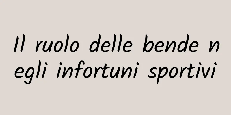 Il ruolo delle bende negli infortuni sportivi