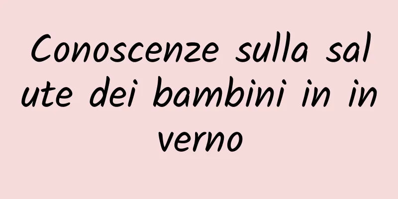 Conoscenze sulla salute dei bambini in inverno