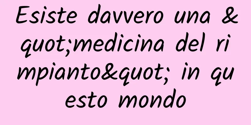 Esiste davvero una "medicina del rimpianto" in questo mondo