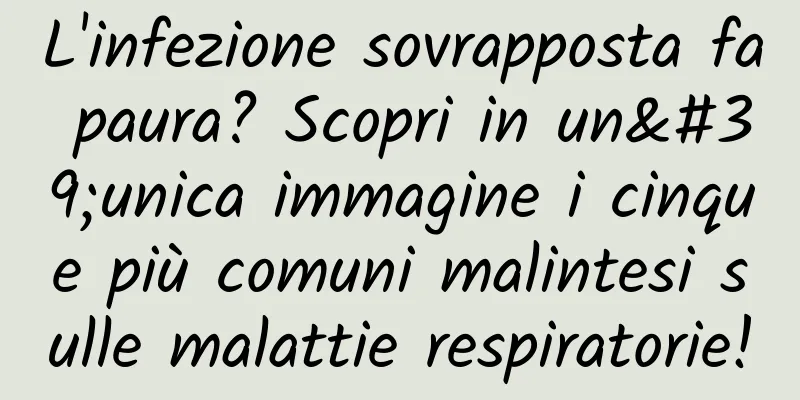 L'infezione sovrapposta fa paura? Scopri in un'unica immagine i cinque più comuni malintesi sulle malattie respiratorie!