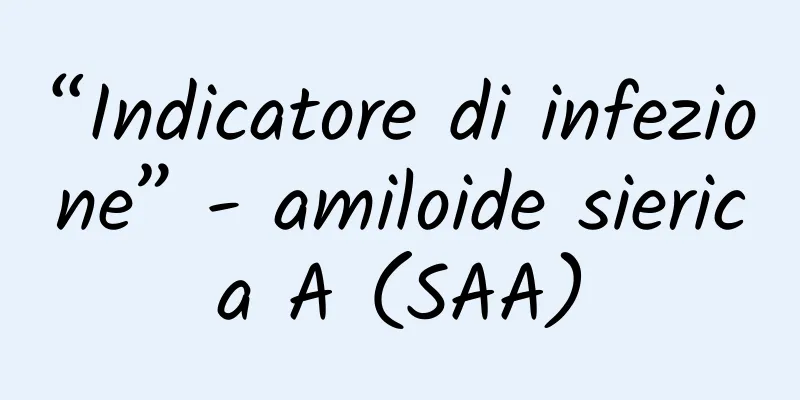 “Indicatore di infezione” - amiloide sierica A (SAA)