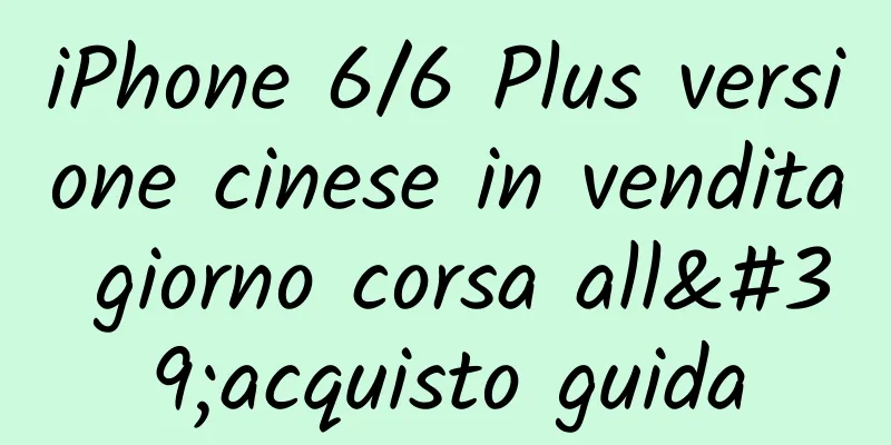 iPhone 6/6 Plus versione cinese in vendita giorno corsa all'acquisto guida