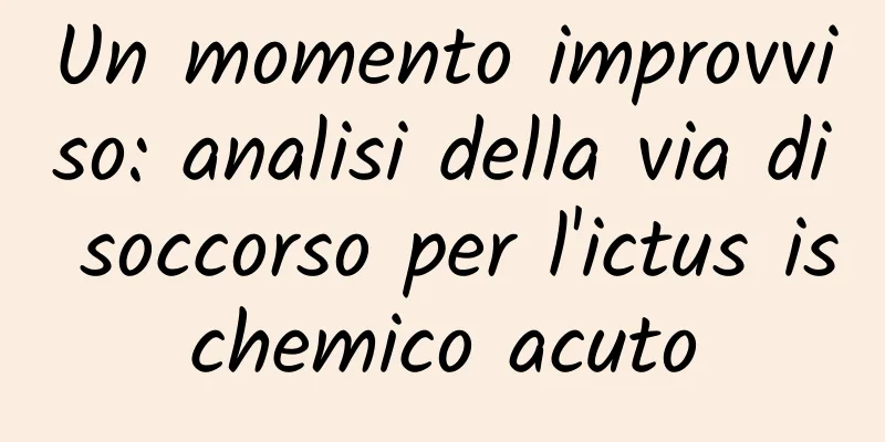 Un momento improvviso: analisi della via di soccorso per l'ictus ischemico acuto