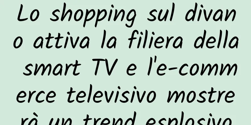 Lo shopping sul divano attiva la filiera della smart TV e l'e-commerce televisivo mostrerà un trend esplosivo