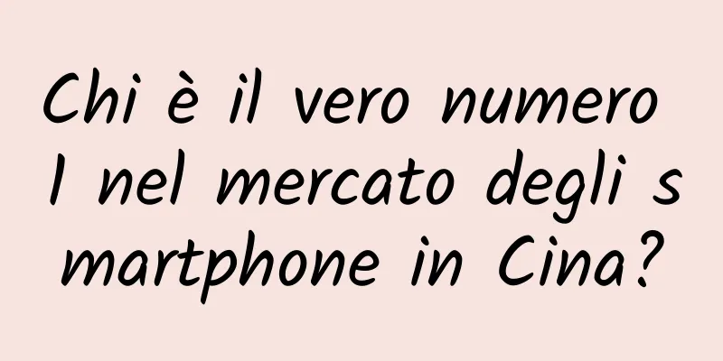 Chi è il vero numero 1 nel mercato degli smartphone in Cina?