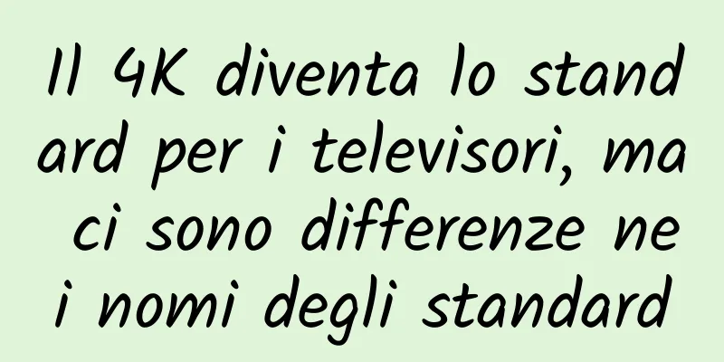 Il 4K diventa lo standard per i televisori, ma ci sono differenze nei nomi degli standard