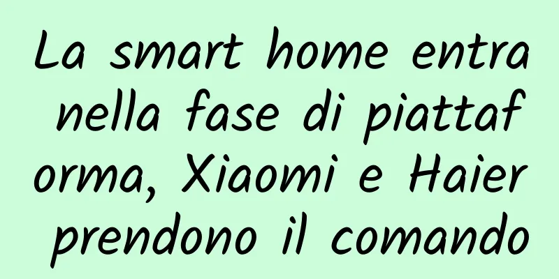 La smart home entra nella fase di piattaforma, Xiaomi e Haier prendono il comando