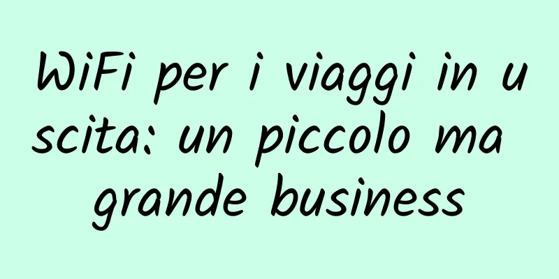 WiFi per i viaggi in uscita: un piccolo ma grande business
