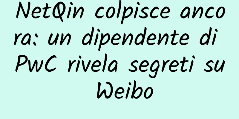 NetQin colpisce ancora: un dipendente di PwC rivela segreti su Weibo