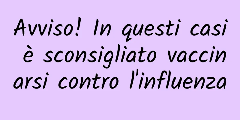 Avviso! In questi casi è sconsigliato vaccinarsi contro l'influenza