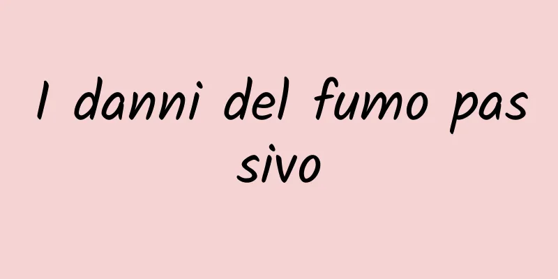 I danni del fumo passivo