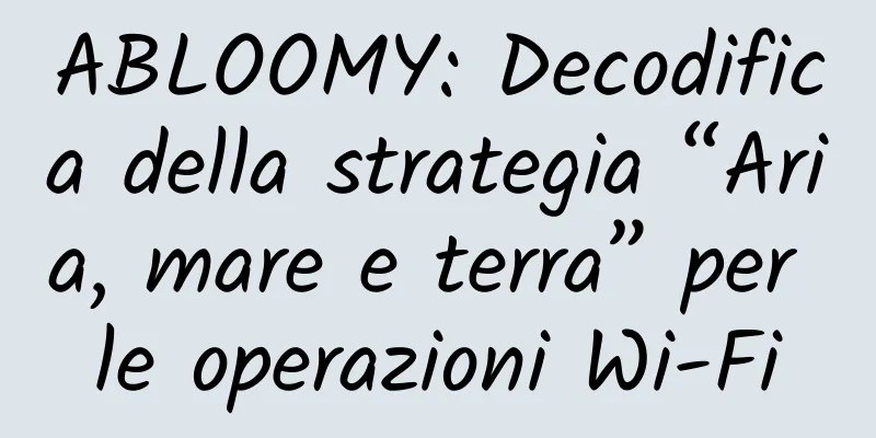 ABLOOMY: Decodifica della strategia “Aria, mare e terra” per le operazioni Wi-Fi