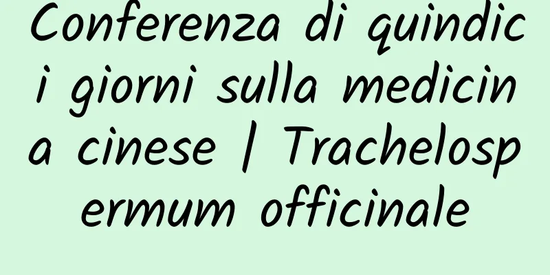 Conferenza di quindici giorni sulla medicina cinese | Trachelospermum officinale