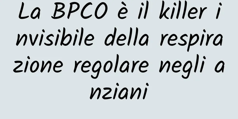 La BPCO è il killer invisibile della respirazione regolare negli anziani