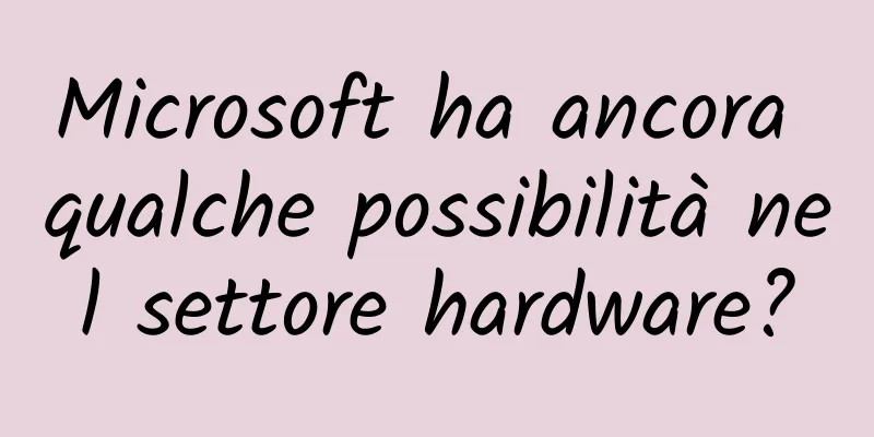 Microsoft ha ancora qualche possibilità nel settore hardware?