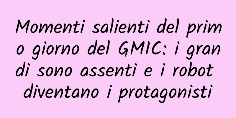 Momenti salienti del primo giorno del GMIC: i grandi sono assenti e i robot diventano i protagonisti