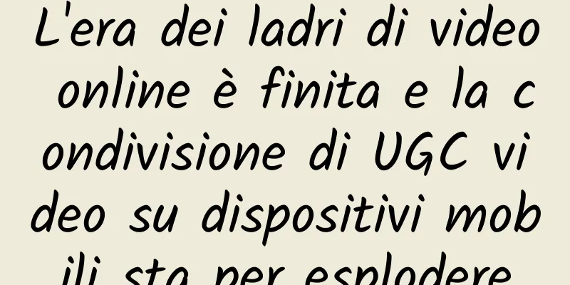 L'era dei ladri di video online è finita e la condivisione di UGC video su dispositivi mobili sta per esplodere