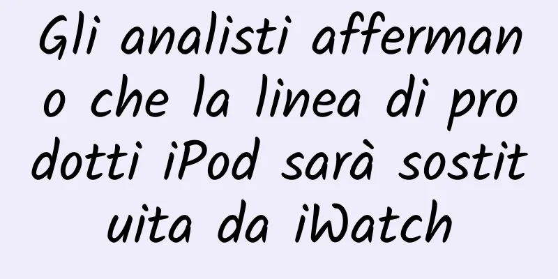 Gli analisti affermano che la linea di prodotti iPod sarà sostituita da iWatch