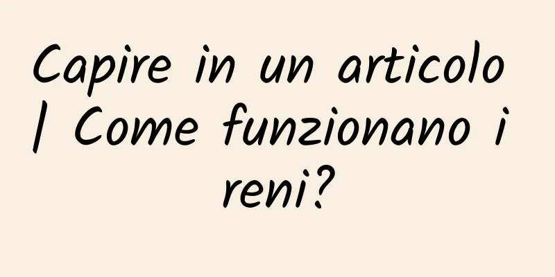 Capire in un articolo | Come funzionano i reni?