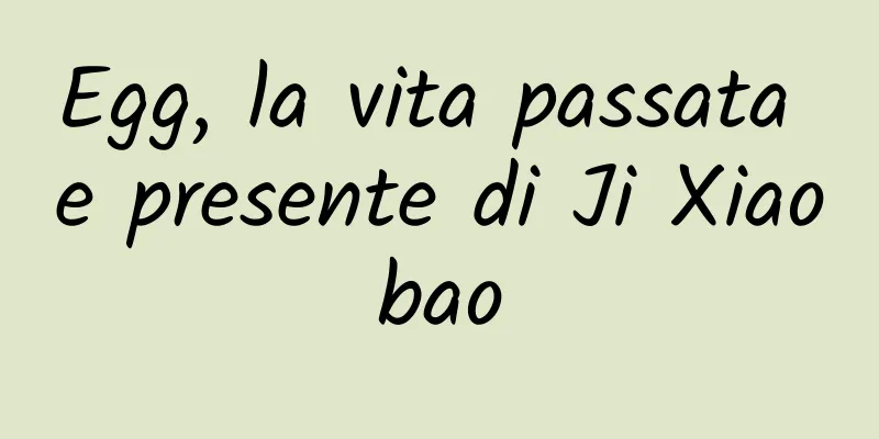 Egg, la vita passata e presente di Ji Xiaobao