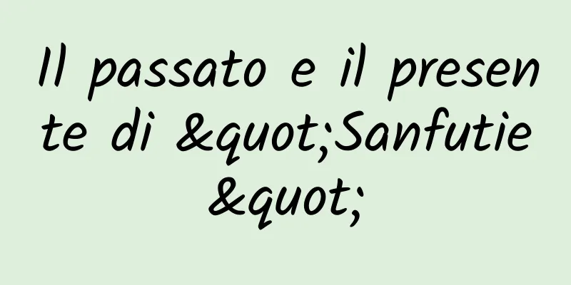 Il passato e il presente di "Sanfutie"