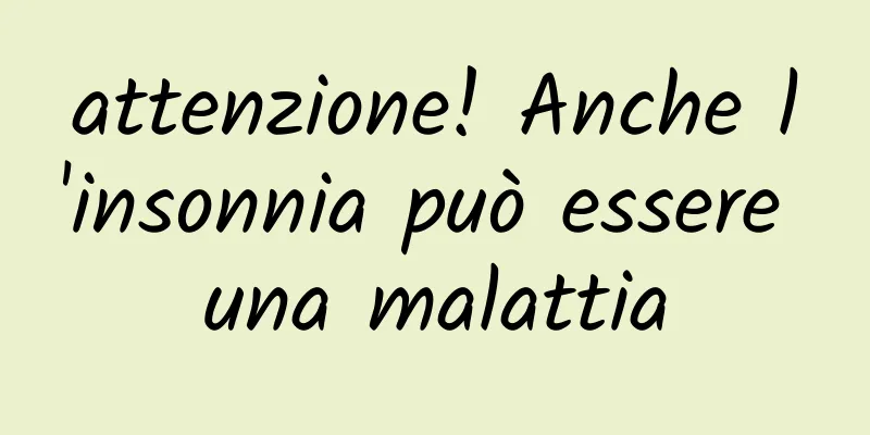 attenzione! Anche l'insonnia può essere una malattia