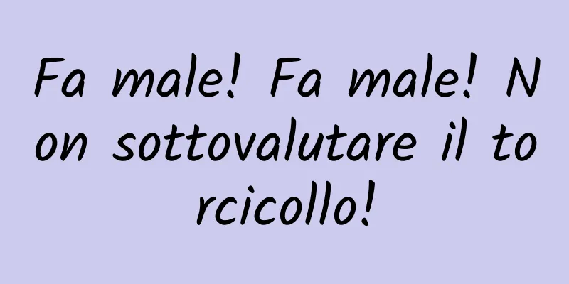 Fa male! Fa male! Non sottovalutare il torcicollo!
