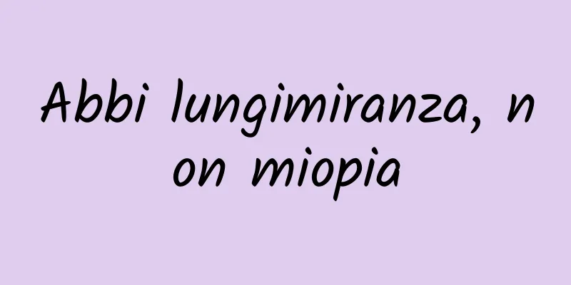 Abbi lungimiranza, non miopia