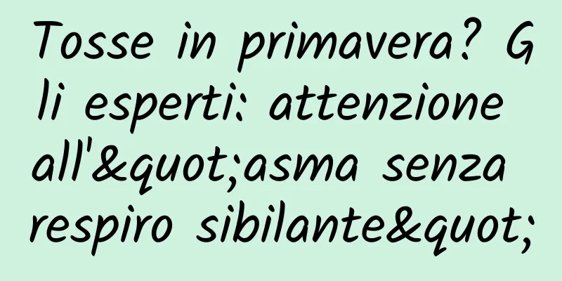 Tosse in primavera? Gli esperti: attenzione all'"asma senza respiro sibilante"