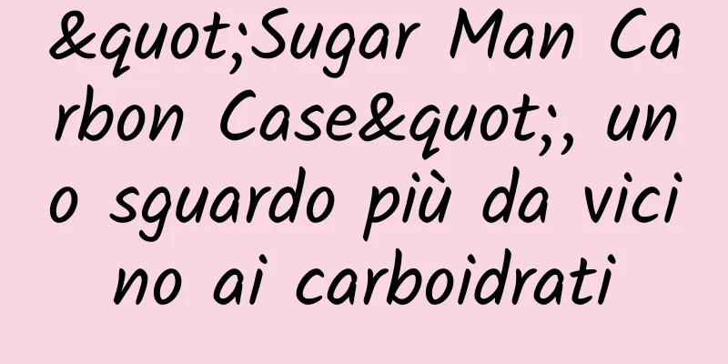 "Sugar Man Carbon Case", uno sguardo più da vicino ai carboidrati