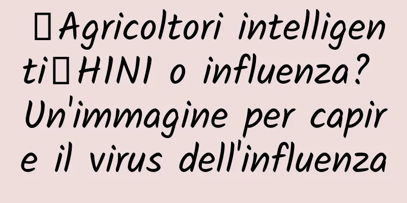 【Agricoltori intelligenti】H1N1 o influenza? Un'immagine per capire il virus dell'influenza