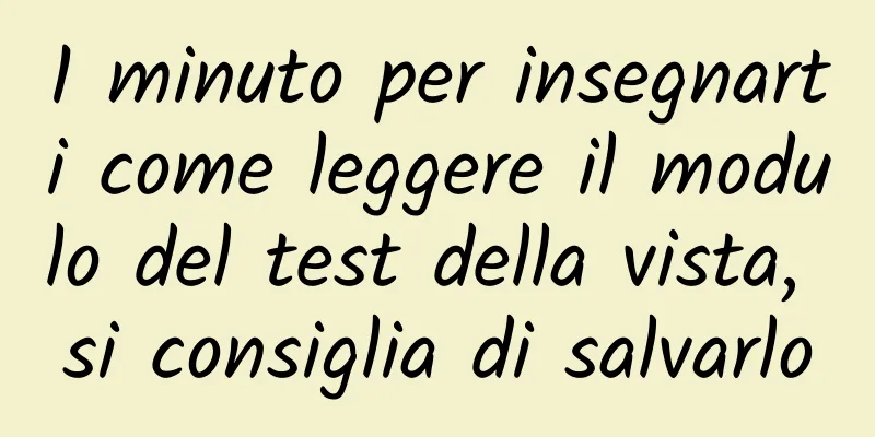 1 minuto per insegnarti come leggere il modulo del test della vista, si consiglia di salvarlo