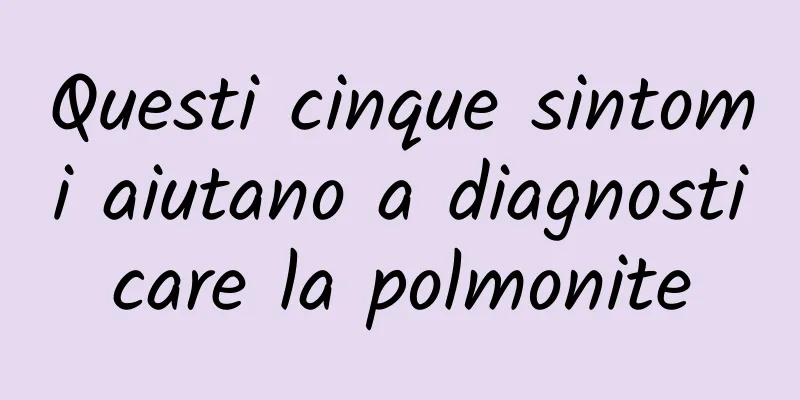 Questi cinque sintomi aiutano a diagnosticare la polmonite