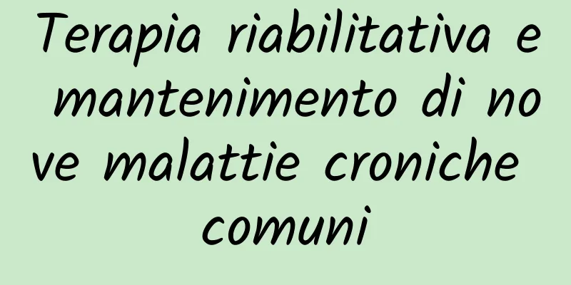 Terapia riabilitativa e mantenimento di nove malattie croniche comuni