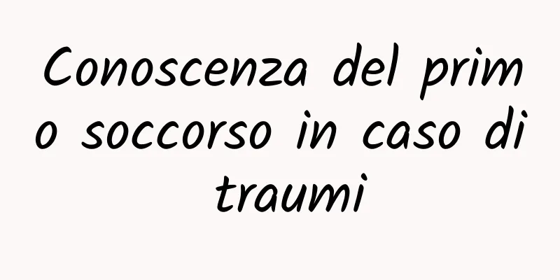 Conoscenza del primo soccorso in caso di traumi