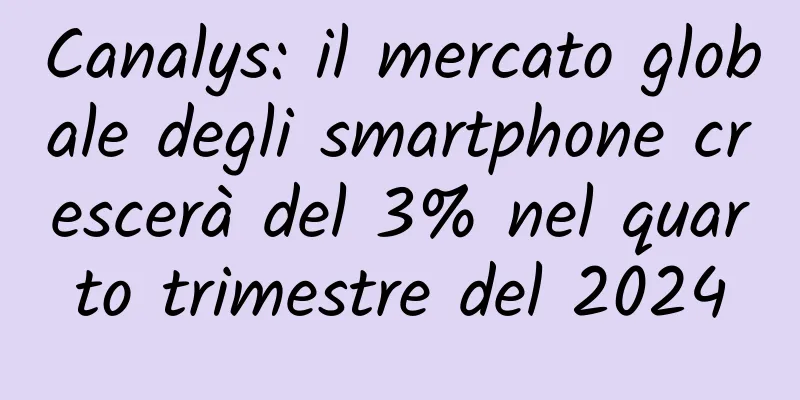 Canalys: il mercato globale degli smartphone crescerà del 3% nel quarto trimestre del 2024