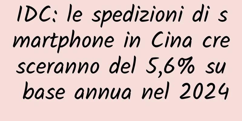 IDC: le spedizioni di smartphone in Cina cresceranno del 5,6% su base annua nel 2024