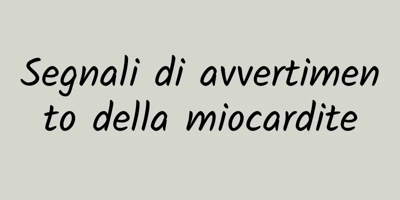 Segnali di avvertimento della miocardite