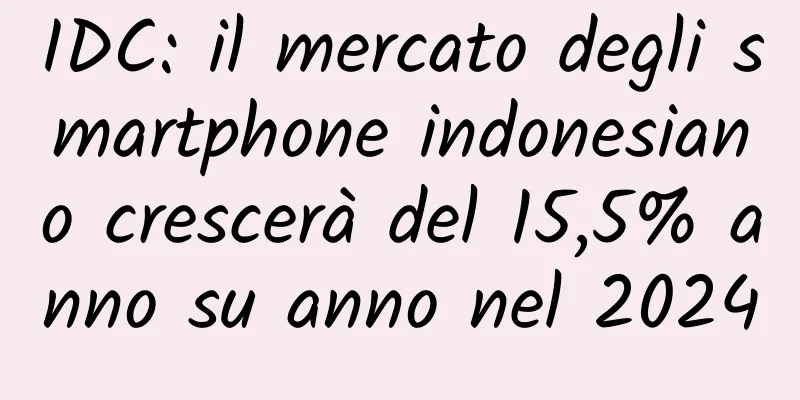 IDC: il mercato degli smartphone indonesiano crescerà del 15,5% anno su anno nel 2024